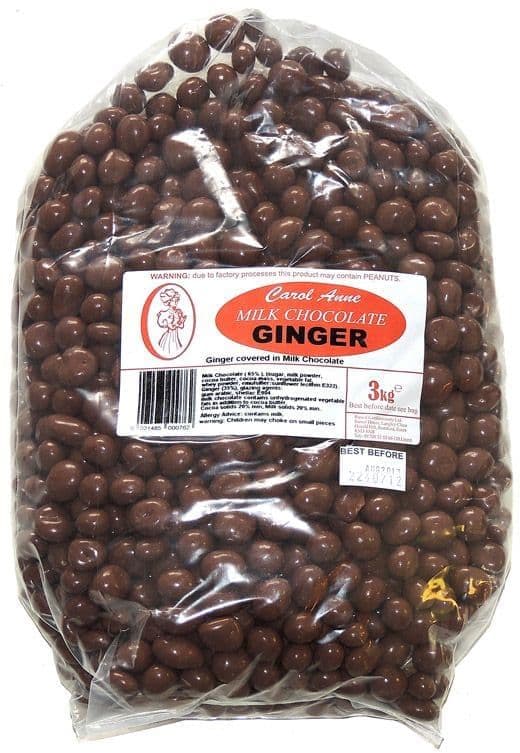 CAROL ANNE MILK CHOCOLATE GINGER 3KG