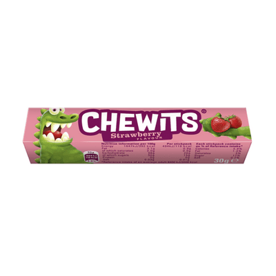 CHEWITS STRAWBERRY FLAVOUR CHEWS 40x30g