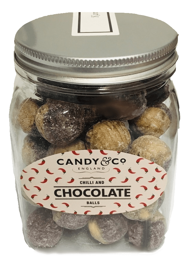 CHILLI & CHOCOLATE BALLS SMALL 280g JAR