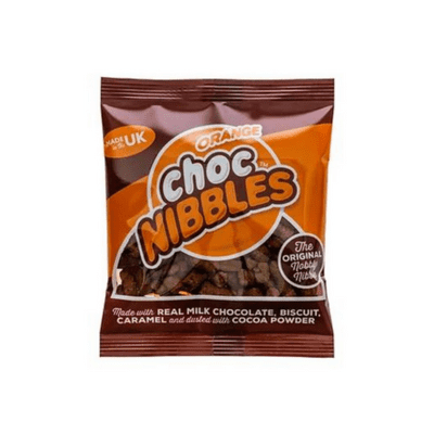CHOC NIBBLES ORANGE PRE PACK 12X150G