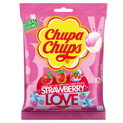 CHUPA CHUPS STRAWBERRY LOVE 12x120g