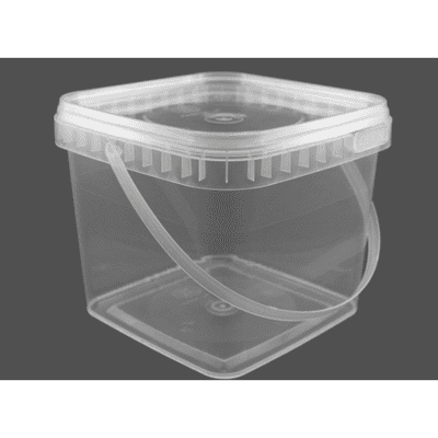 Clear 1lt Square Bucket