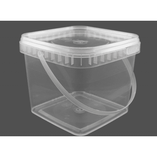 Clear 1lt Square Bucket