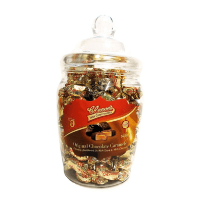 CLEEVES CHOCOLATE CARAMELS GIFT JAR 675G