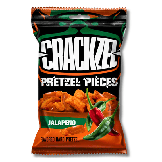 Crackzels Pretzel Pieces Jalapeno 24x85g