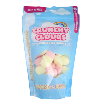 Crunchy Clouds Rhubarb & Custard 10x50g