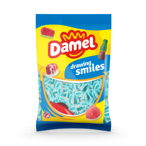 DAMEL BLUE RASPBERRY TWIST KISSES 1KG