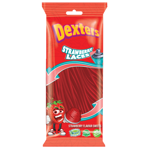 DEXTERS STRAWBERRY LACES 12X180G