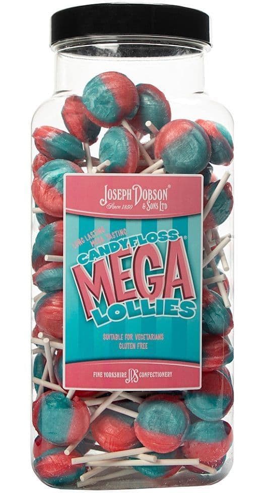 Wholesale Dobson's Candyfloss Lollies | 90 Piece Bulk Jar