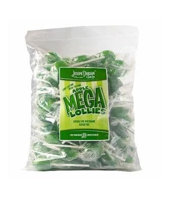 DOBSONS WRAPPED APPLE MEGA LOLLIES x80