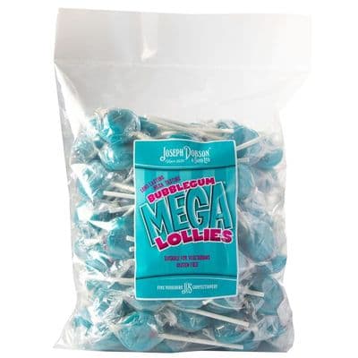 DOBSONS WRAPPED BUBBLEGUM LOLLIES 80 COUNT