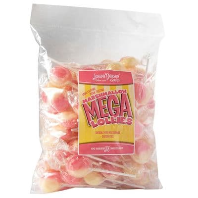 DOBSONS WRAPPED MARSHMALLOW MEGA LOLLIES 80 COUNT