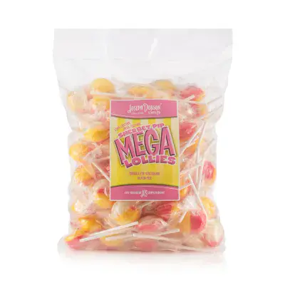 DOBSONS WRAPPED SHERBET PIP MEGA LOLLIES 80 COUNT