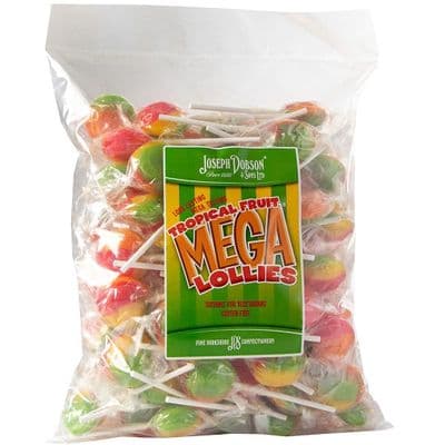 DOBSONS WRAPPED TROPICAL FRUIT LOLLIES 80 COUNT