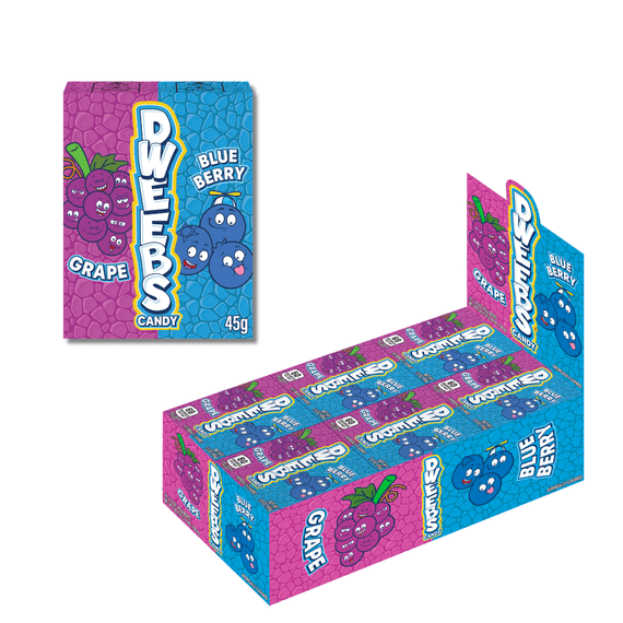 DWEEBS GRAPE & BLUEBERRY 24X45G