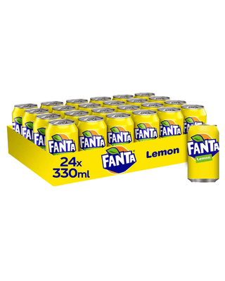 Fanta Lemon Slimline Cans 24x330ml
