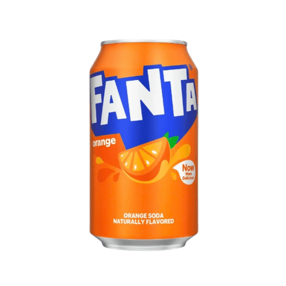Fanta Orange Fizzy Drink Cans