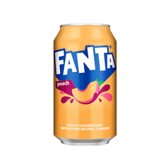 Fanta Peach Fizzy Drink Cans