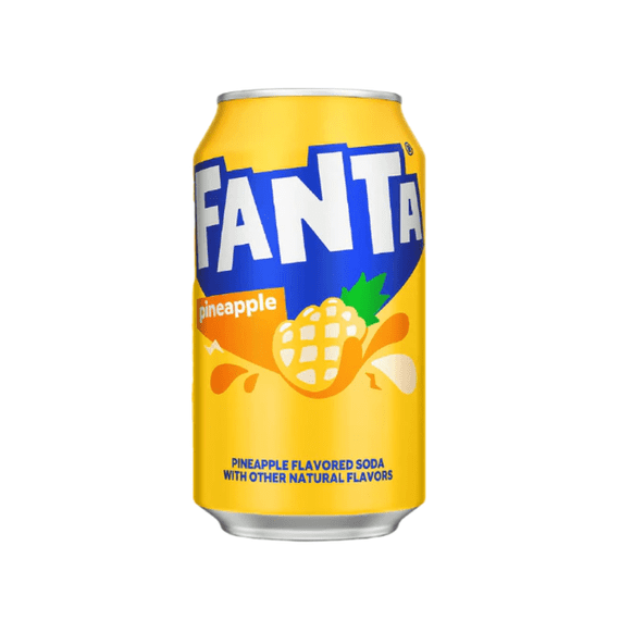 Fanta Pineapple Fizzy Drink Cans