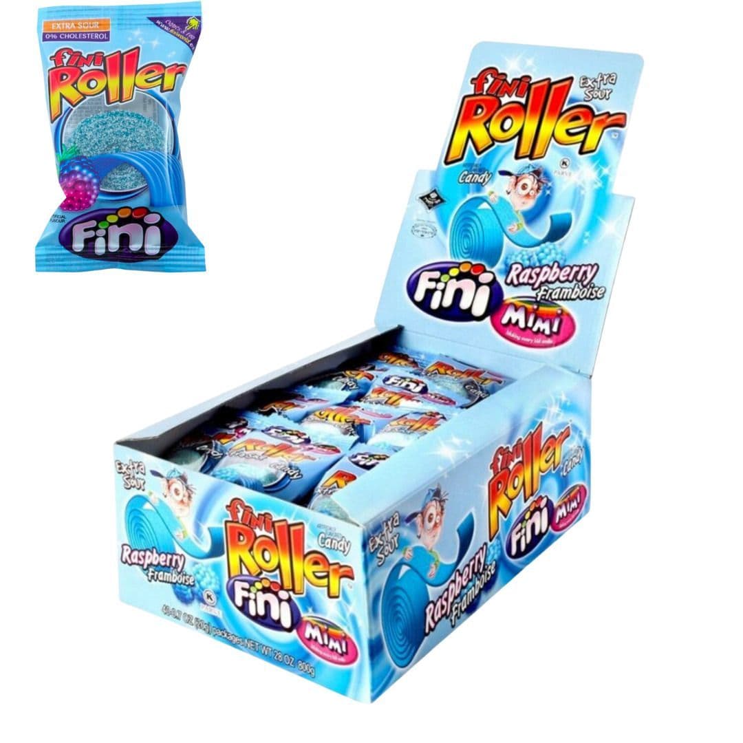 FINI FIZZY BLUE RASPBERRY ROLLERS 40X20G fini-fizzy-blue-raspberry-rollers-40x20g