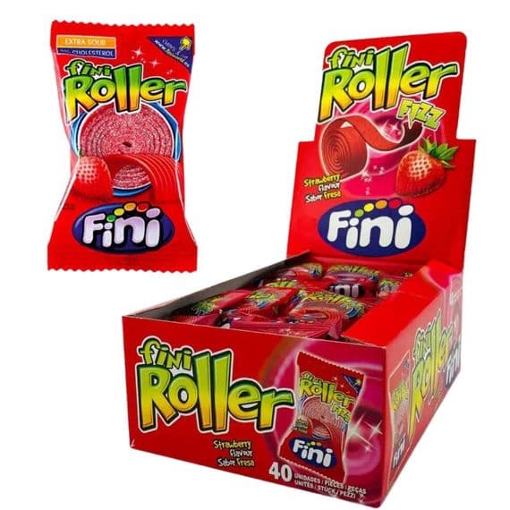 FINI ROLLER FIZZ STRAWBERRY 1X40