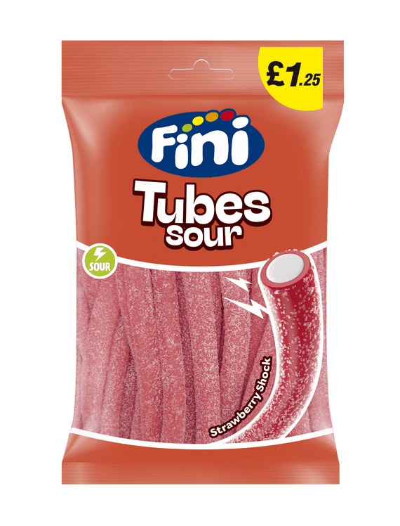Fini Sour Strawberry Tubes £1.25 PMP 12x140g
