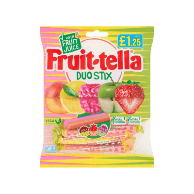 FRUITTELLA DUO STIX PMP £1.25 12 X 135G