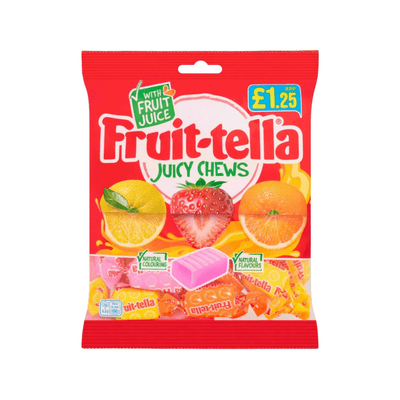 FRUITTELLA JUICY CHEWS PMP £1.25 12 X 135G