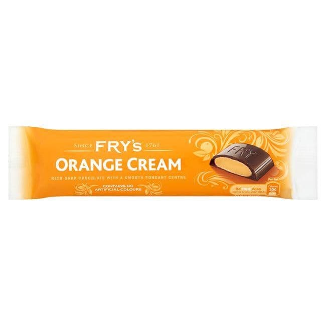 FRY S CHOCOLATE ORANGE CREAM BAR 3PK x16