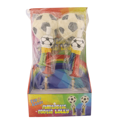 FUN KANDY FOOTBALL LOLLY & TOY 12 COUNT