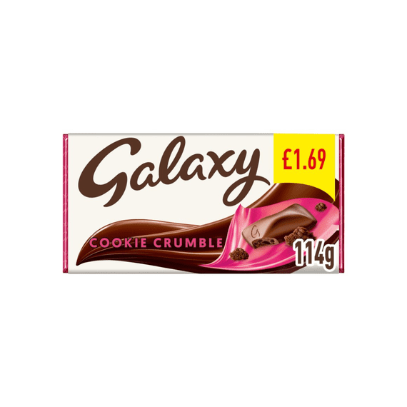 Galaxy Cookie Crumble 24x114g £1.69 PMP