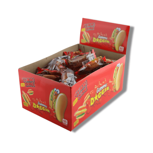 GUMMY DOGGIE HOT DOG 60X7G