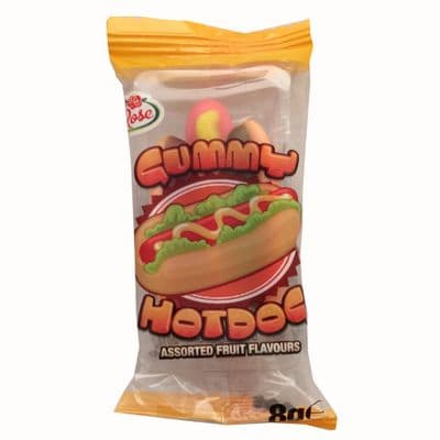 GUMMY HOT DOG WRAPPED X150