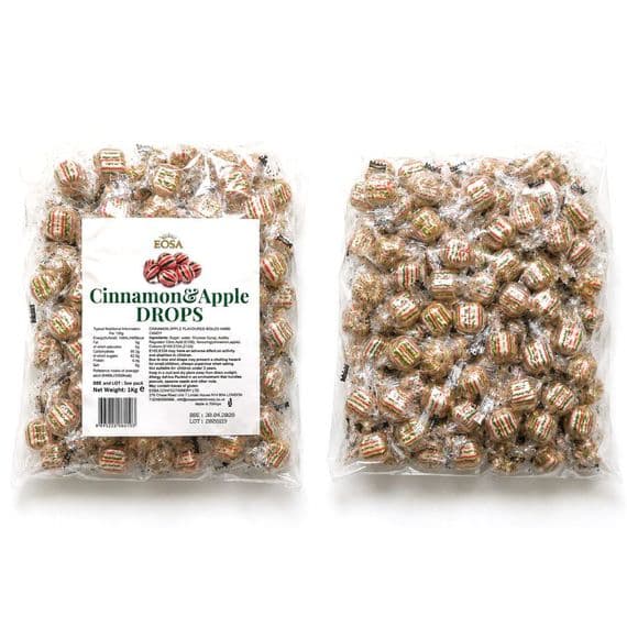Hard Candy Apple & Cinnamon Drops 1kg