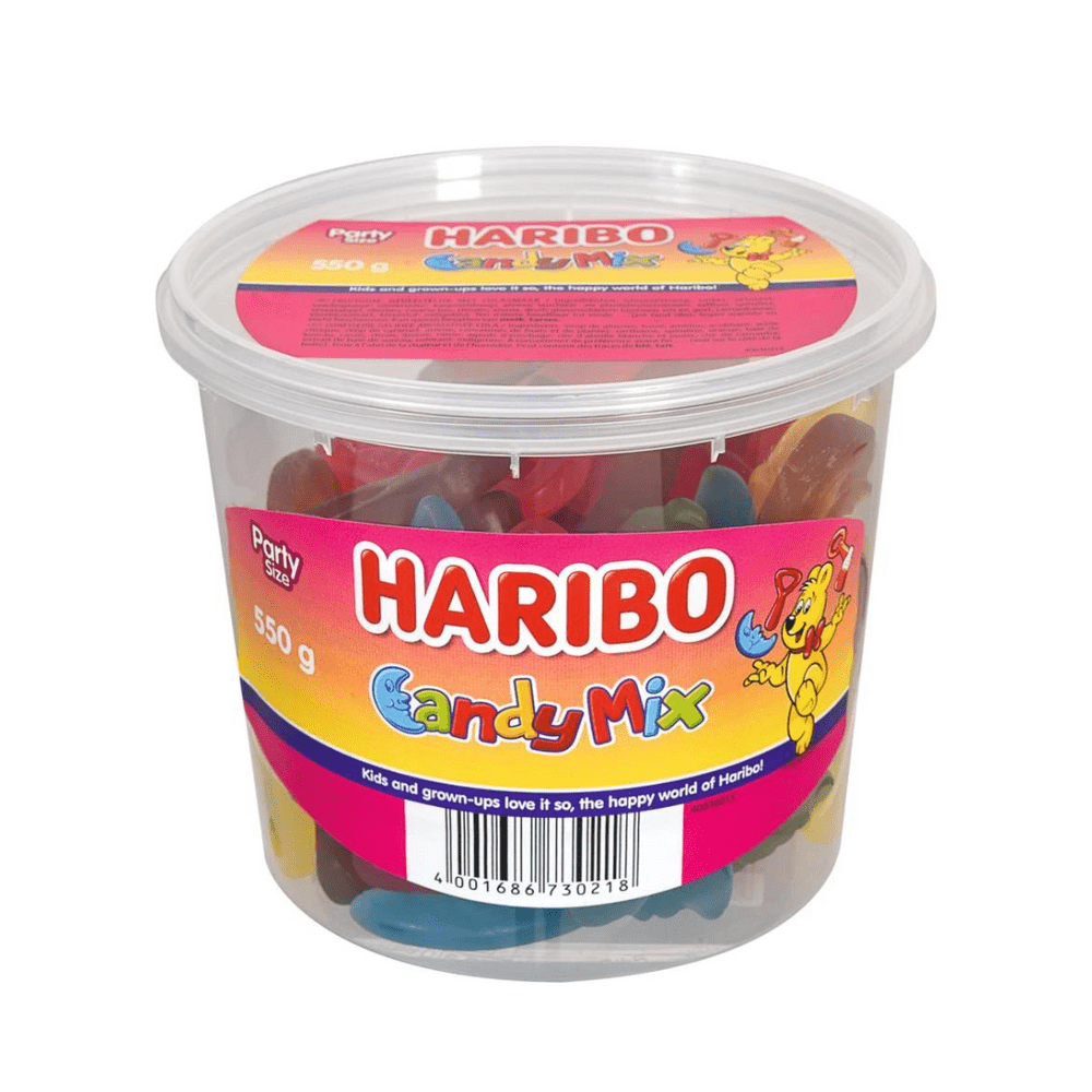 HARIBO CANDY MIX TUB 550G