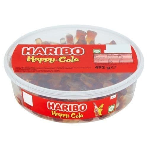HARIBO COLA BOTTLES TUB 1x492g