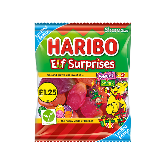 Haribo Elf Surprises vegetarian Christmas sweets in £1.25 PMP bags
