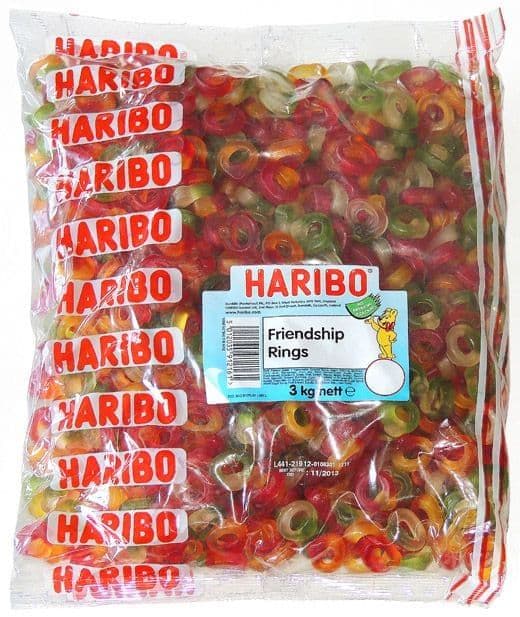 Wholesale Haribo Friendship Rings | 3KG Bulk Bag