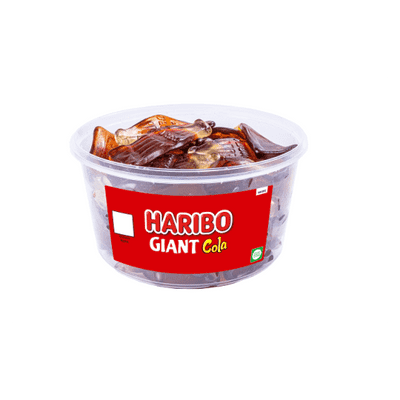 HARIBO GIANT COLA TUB 720G 40 COUNT