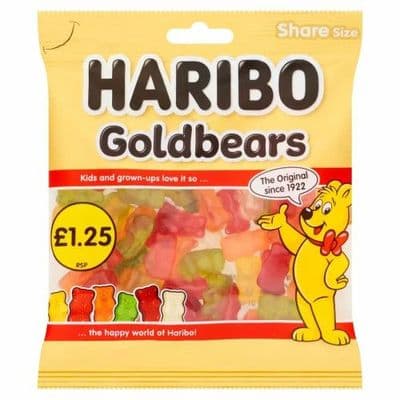 HARIBO GOLD BEARS £1.25 PMP 12X140G