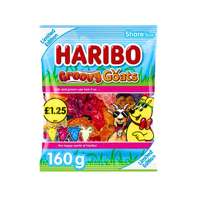 Haribo Groovy Goats 12x160g PMP £1.25