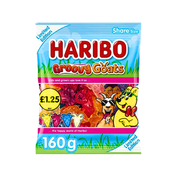 Haribo Groovy Goats 12x160g PMP £1.25