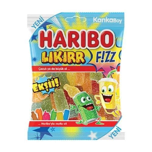 Haribo Halal Fizzy Likirr 24x80g