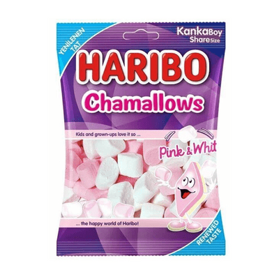 Haribo Halal Pink & White Mallows 24x70g