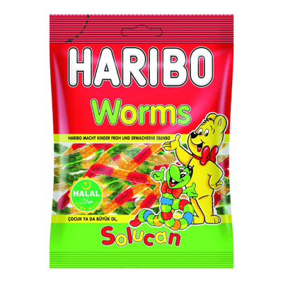 Haribo Halal Worms 24x80g