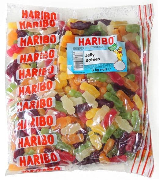 HARIBO JELLY BABIES 3kg