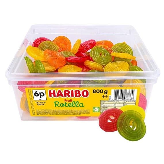 Haribo Rotella Whirls Tub 100 Count