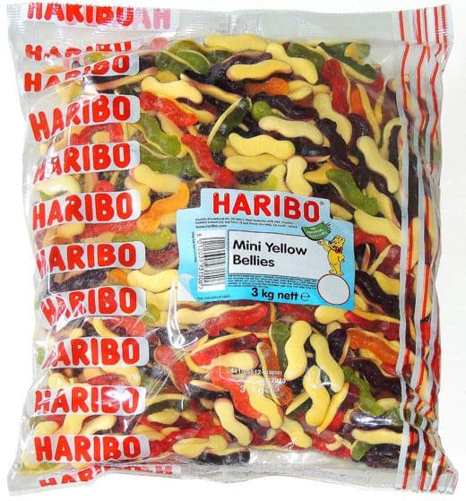Wholesale Haribo Yellow Bellies | 3KG Bulk Bag