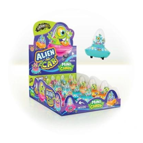 JOHNY BEE ALIEN CAR & CANDY 12x8g