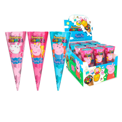 JOHNY BEE PEPPA PIG SURPRISE CONES 12x25g